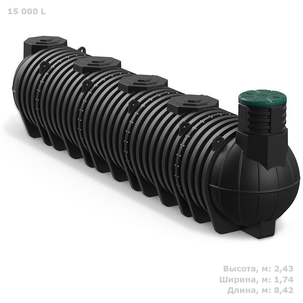 Пластиковая ёмкость для топлива Polimer Group DL DT15000 литров 