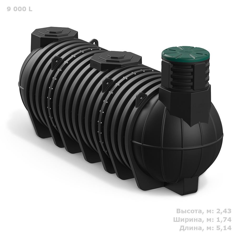 Пластиковая ёмкость для воды Polimer Group DL9000 литров 