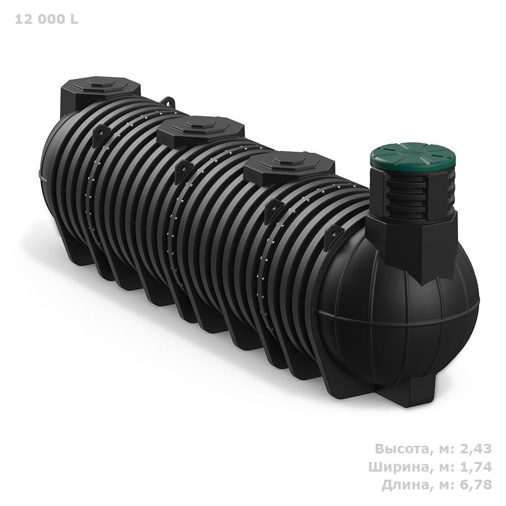Пластиковая ёмкость для воды Polimer Group DL12000 литров